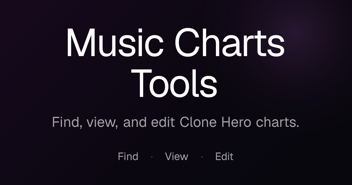 Music Charts Tools